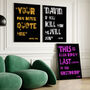 Your Own Personalised Movie/Song Quote Wall Art, thumbnail 1 of 10