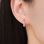Braided Hoop Earrings In Sterling Silver, thumbnail 1 of 11
