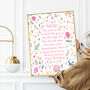 June Rose Birth Flower Positive Affirmations Gift For Mum Print, thumbnail 3 of 6