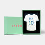 Personalised Football Shirt Letterbox Cookie White, thumbnail 3 of 8