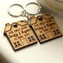Personalised New Home Keyring – “Home Sweet Home / Our First Home / My New Home” Couples Gift, thumbnail 4 of 4