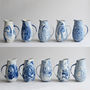 Marbled Blue And White Ceramic Water Jug, thumbnail 4 of 4