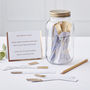 Glass Date Night Ideas Jar With Gold Cards, thumbnail 1 of 3