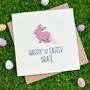 Personalised Happy First Easter Bunny Rabbit Card, thumbnail 1 of 2