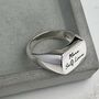 Silver Signet Rings Sterling Silver Self Love Wellness, thumbnail 8 of 10