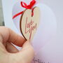 Valentine's Card Personalised Monogram And Message, thumbnail 7 of 7
