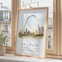 Missouri St. Louis Travel Destination Poster, thumbnail 2 of 7