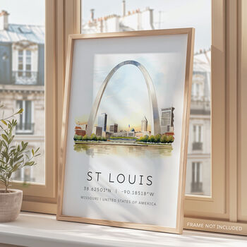 Missouri St. Louis Travel Destination Poster, 2 of 7