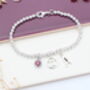 Zodiac Star Sign Personalised Silver Bead Bracelet, thumbnail 4 of 11