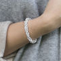 Sterling Silver Soft Circles Bracelet, thumbnail 2 of 4