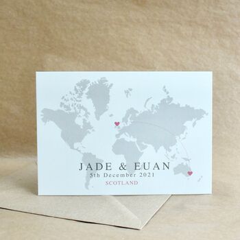 Map Wedding Invitation 'Jade', 12 of 12
