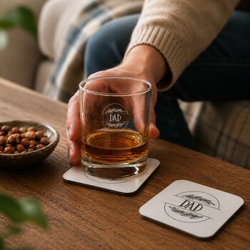Personalised Engraved Whisky Glass Gift For Dad, 2 of 11