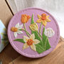 Daffodils And Tulips Embroidery Kit, thumbnail 1 of 9