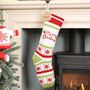 Personalised Nordic Knit Christmas Stocking, thumbnail 1 of 8