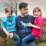 Dad And Child Dinosaur T Shirt Set, thumbnail 3 of 11