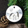 Our Family Christmas Penguin Bauble, thumbnail 1 of 5
