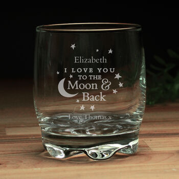 Love You To The Moon And Back Whisky Glass, 4 of 5