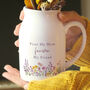 Personalised Wild Flower Jug Vase, thumbnail 2 of 5