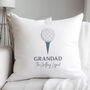 Golfing Legend Cushion, thumbnail 1 of 2