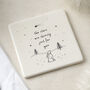 Ceramic 'The Stars Are Shining Just For You' Coaster, thumbnail 1 of 2