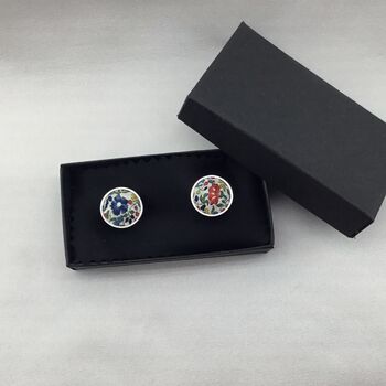 Liberty Cuff Links In Classic Floral Print, 2 of 10