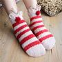Christmas Reindeer Fluffy Cute Animal Socks, thumbnail 3 of 4