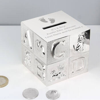 Personalised Footprints Abc Money Box, 4 of 6