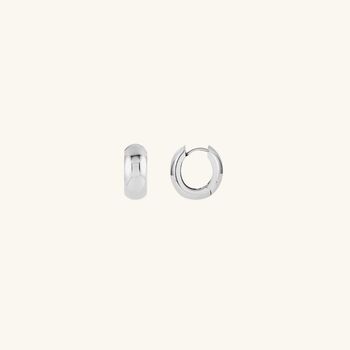 Bold Huggie Hoops Silver, 4 of 4