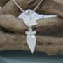 Silver Bird And Birthstone Charm Necklace, thumbnail 3 of 3