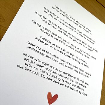 Original Love Poem Print, 2 of 7