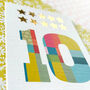 Mini Gold Star Number Ten Card, thumbnail 3 of 5