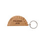 Cornish Gifts 'Proper Job' Oak Cornish Pasty Keyring, thumbnail 2 of 2