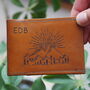 Personalised Leather Camping Card Holder, thumbnail 1 of 7