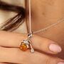 Sterling Silver Honey Pot Charm Necklace, thumbnail 1 of 6