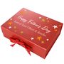 Father's Day Personalised Red A4 Gift Box, thumbnail 2 of 4