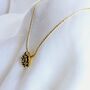Rose Floral Dainty Chain Tarnishfree Pendant Necklace, thumbnail 3 of 7