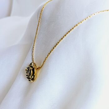Rose Floral Dainty Chain Tarnishfree Pendant Necklace, 3 of 7