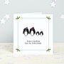 Penguin Family Personalised Christmas Cards, thumbnail 2 of 2