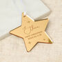 First Christmas Star Shaped Hanging Decoration, thumbnail 2 of 2