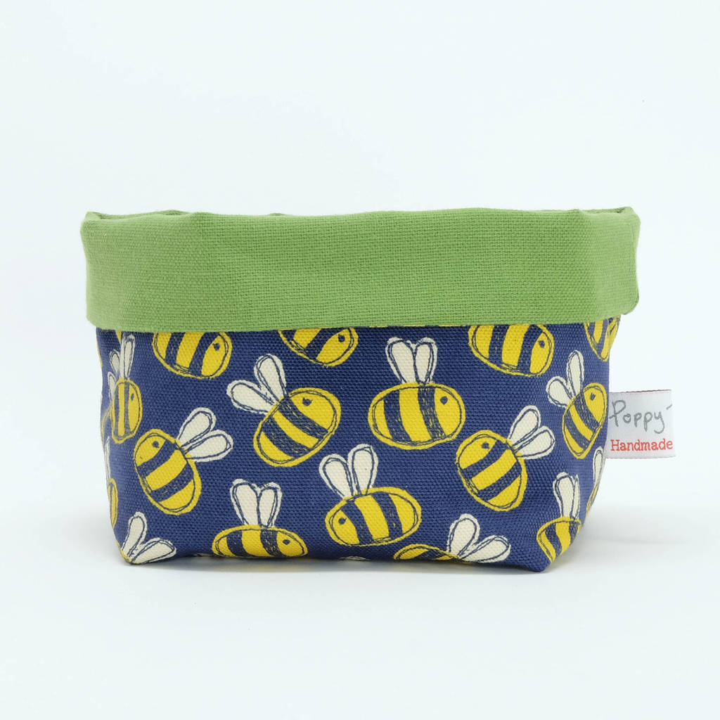 Busy Bees Canvas Storage Pot
