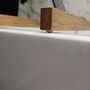 Personalised Solid Oak Bath Tray Caddy, thumbnail 7 of 8