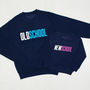 Old School New School Father And Son Sweatshirts, thumbnail 2 of 2