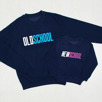 Old School New School Father And Son Sweatshirts, 2 of 2