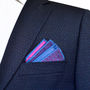 Luxury Colourful And Versatile Men's Silk Pocket Square, thumbnail 8 of 12