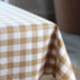 Gingham Check Scallop Edge Tablecloth, thumbnail 1 of 7