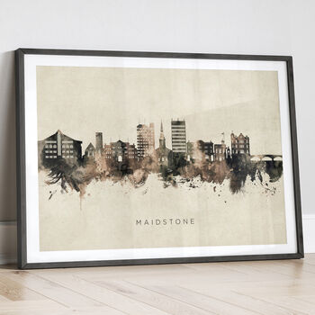 Maidstone Skyline Cityscape Art Print, 12 of 12