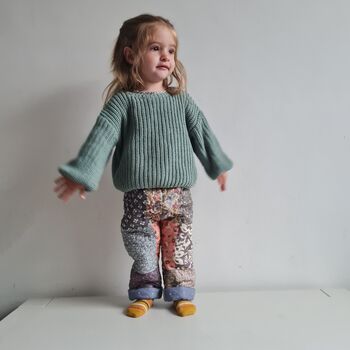 Patchwork Quilted Baby And Child Trousers, 3 of 9