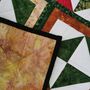 Patchwork Table Runner, Deep Reds, Greens And Browns, thumbnail 5 of 8