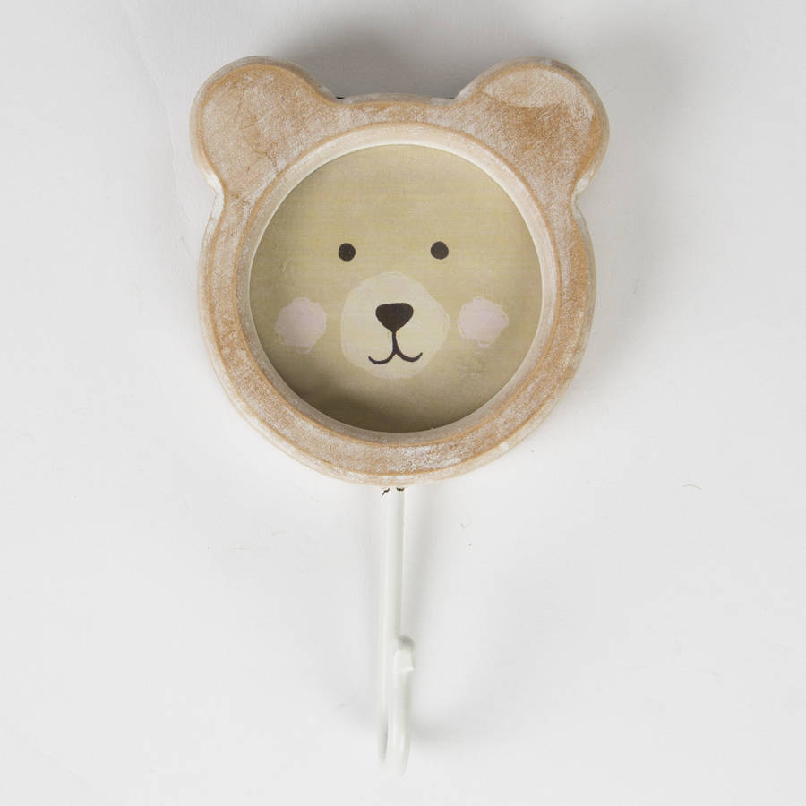 Wooden Animal Picture Frame And Hook By Little Baby Company