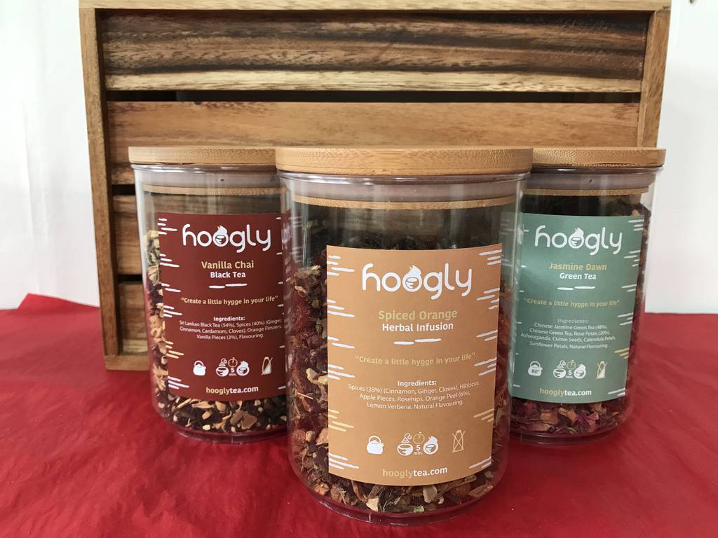 loose leaf tea in a jar 200g by hoogly tea